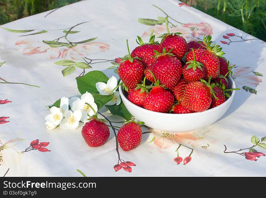 Strawberries In A Bowl