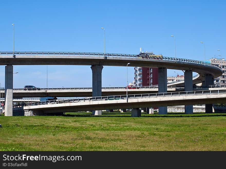 Viaduct in the city line