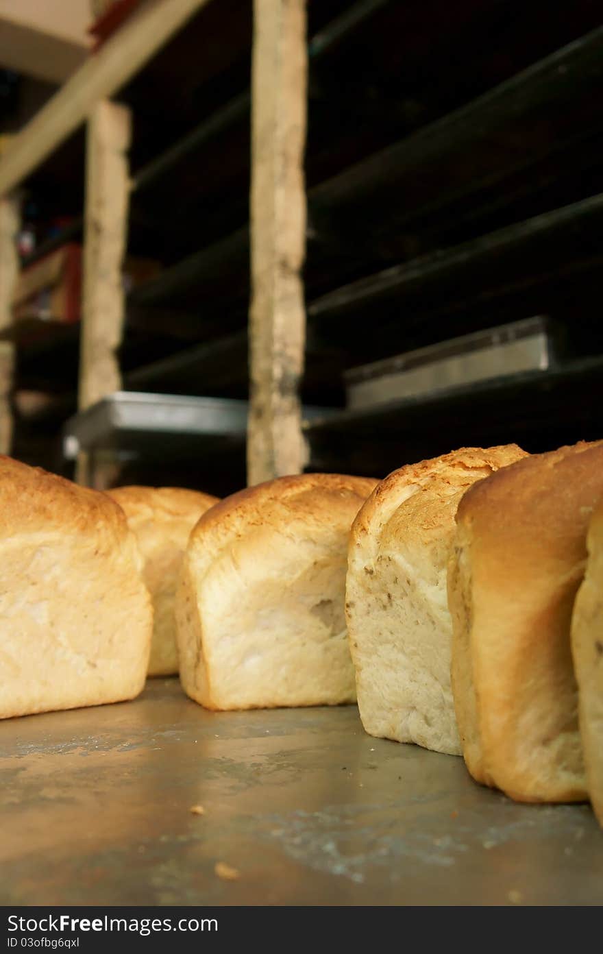 Traditional South East Asia Bread in front of trays