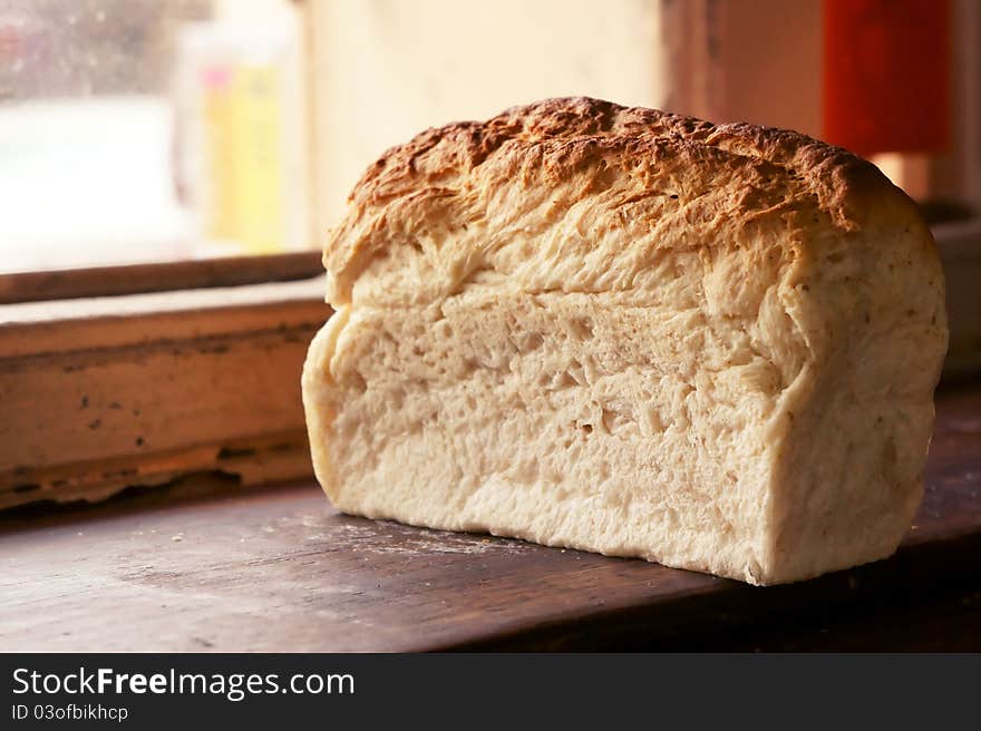 A traditional South East Asia bread sitting in front of window