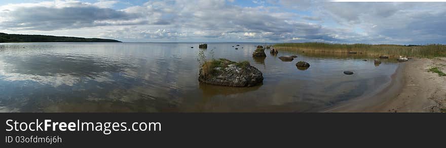 Onega lake , Russia