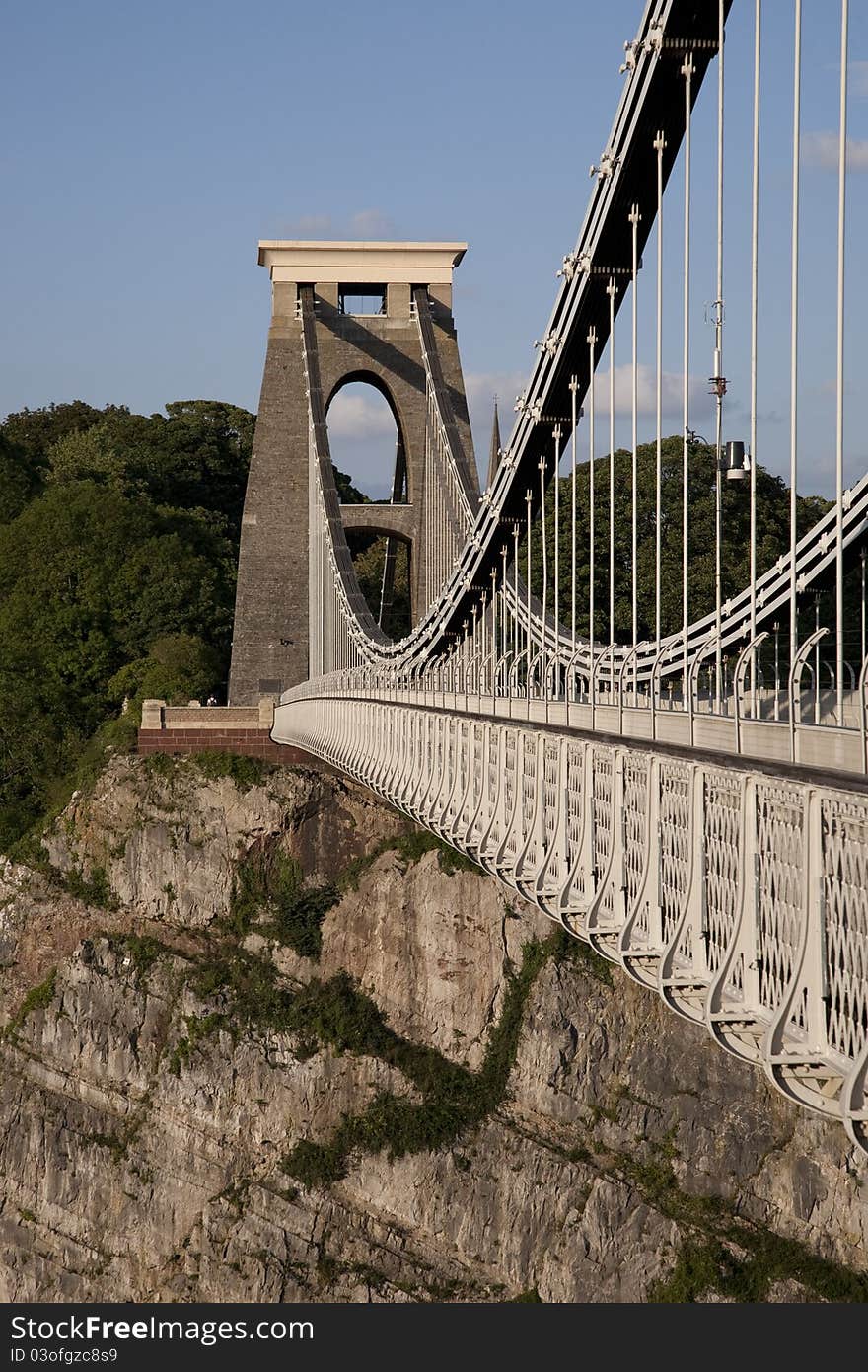 Clifton Suspension Bridge by Brunel in Bristol, England, UK. Clifton Suspension Bridge by Brunel in Bristol, England, UK