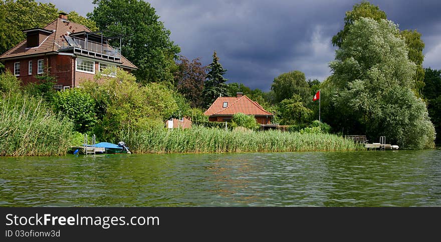 Houses on a Lake