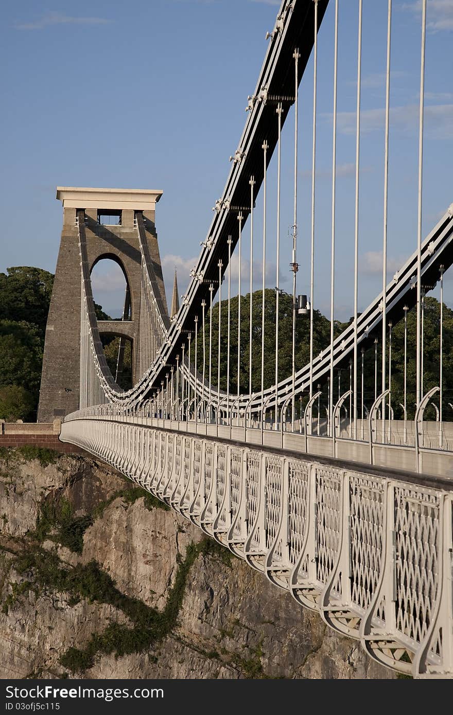 Clifton Suspension Bridge by Brunel in Bristol, England, UK. Clifton Suspension Bridge by Brunel in Bristol, England, UK