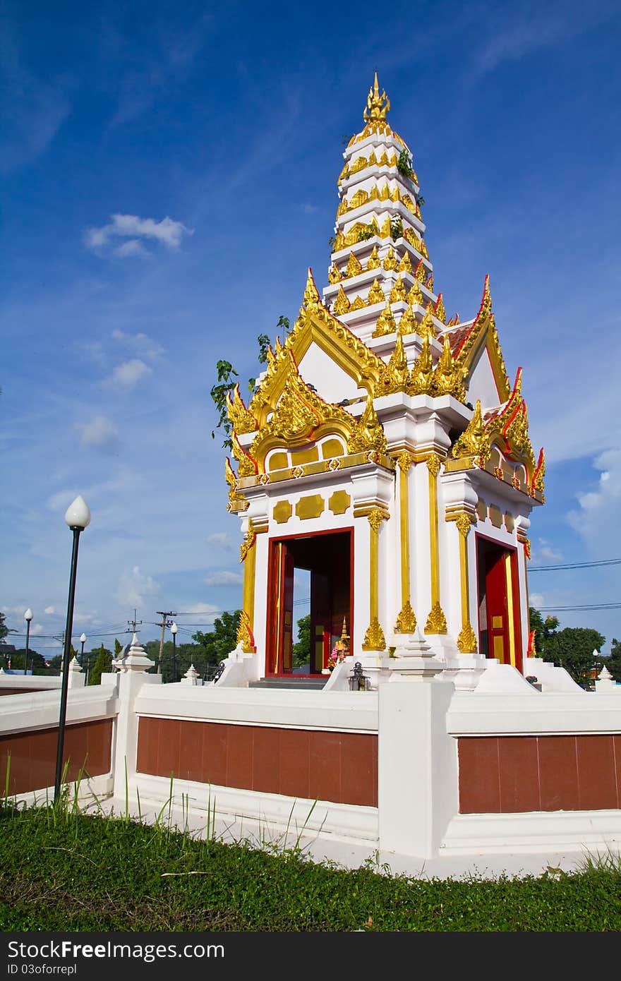 City pillar shrine, landmark in Phitsanulok, Thailand