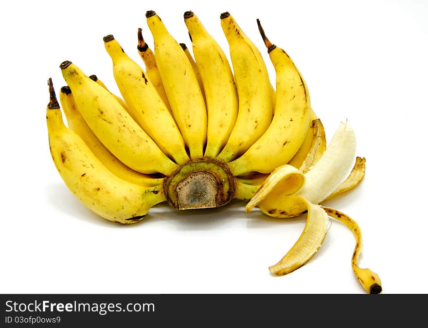 Banana isolated on white background