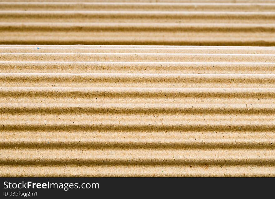 Corrugated cardboard used in repair work