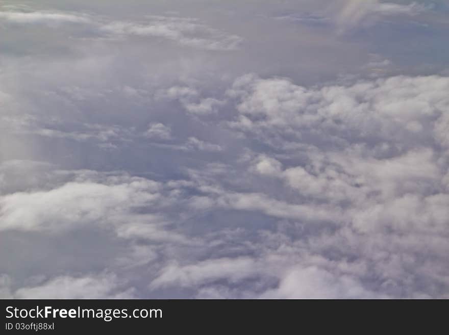 Clouds from the view of an airplane