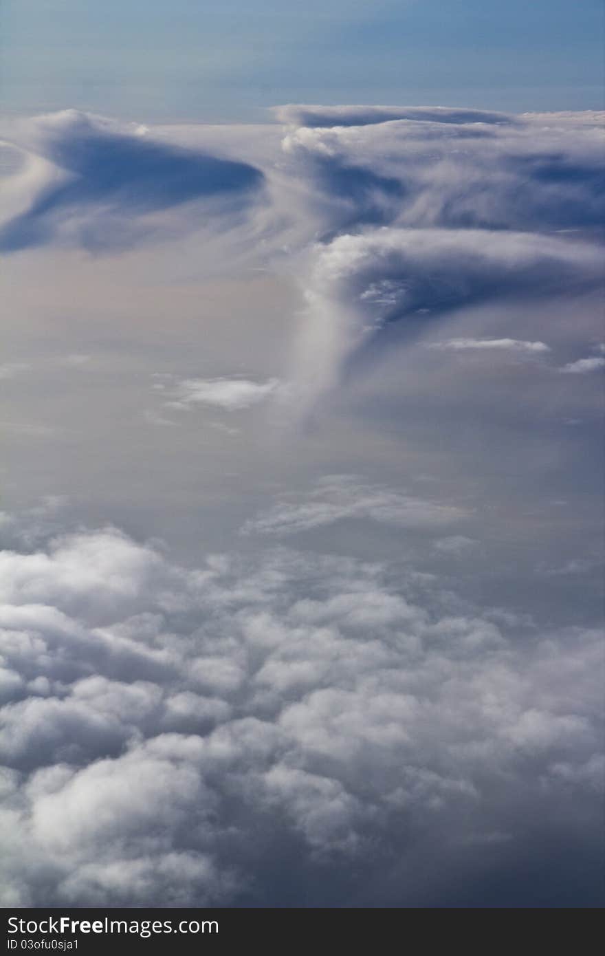 Clouds from the view of an airplane