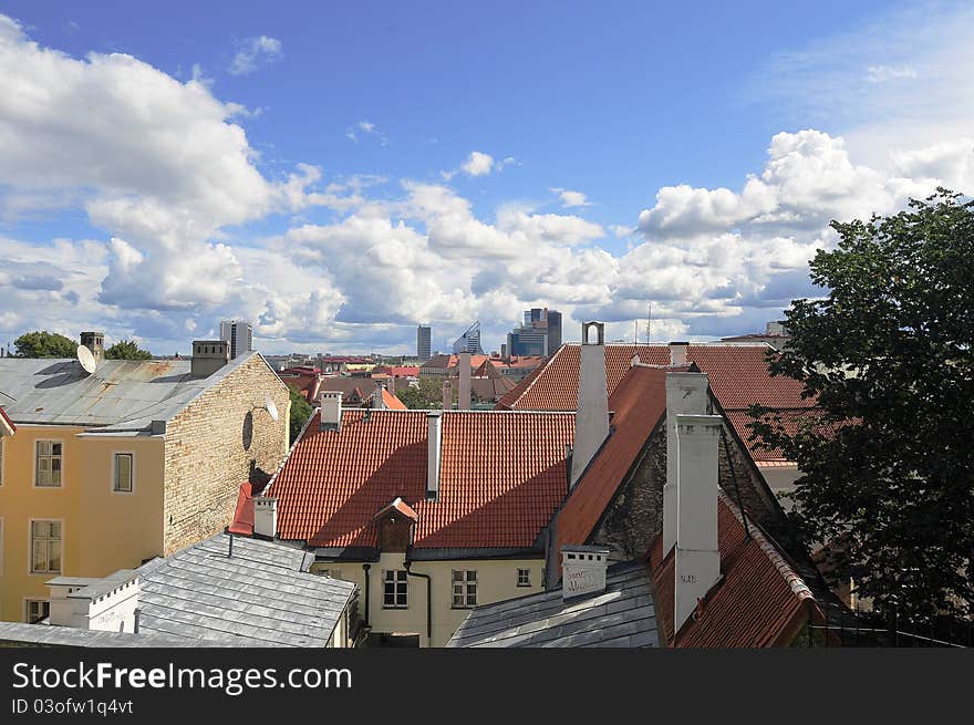 Tallin antique urban building (estonia). Tallin antique urban building (estonia)