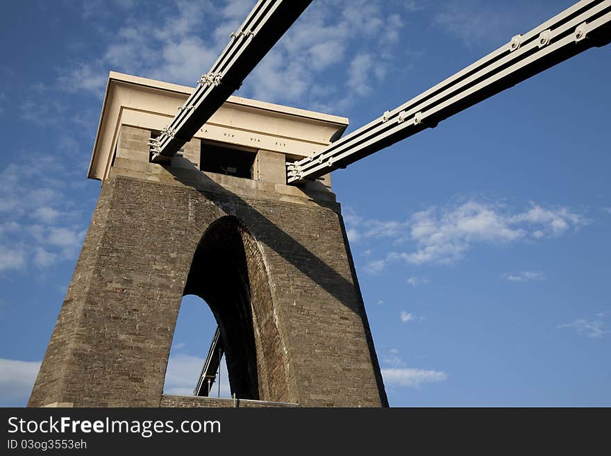 Clifton Suspension Bridge by Brunel in Bristol, England, UK. Clifton Suspension Bridge by Brunel in Bristol, England, UK