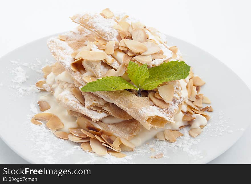 Photo of the sweet dessert on plate