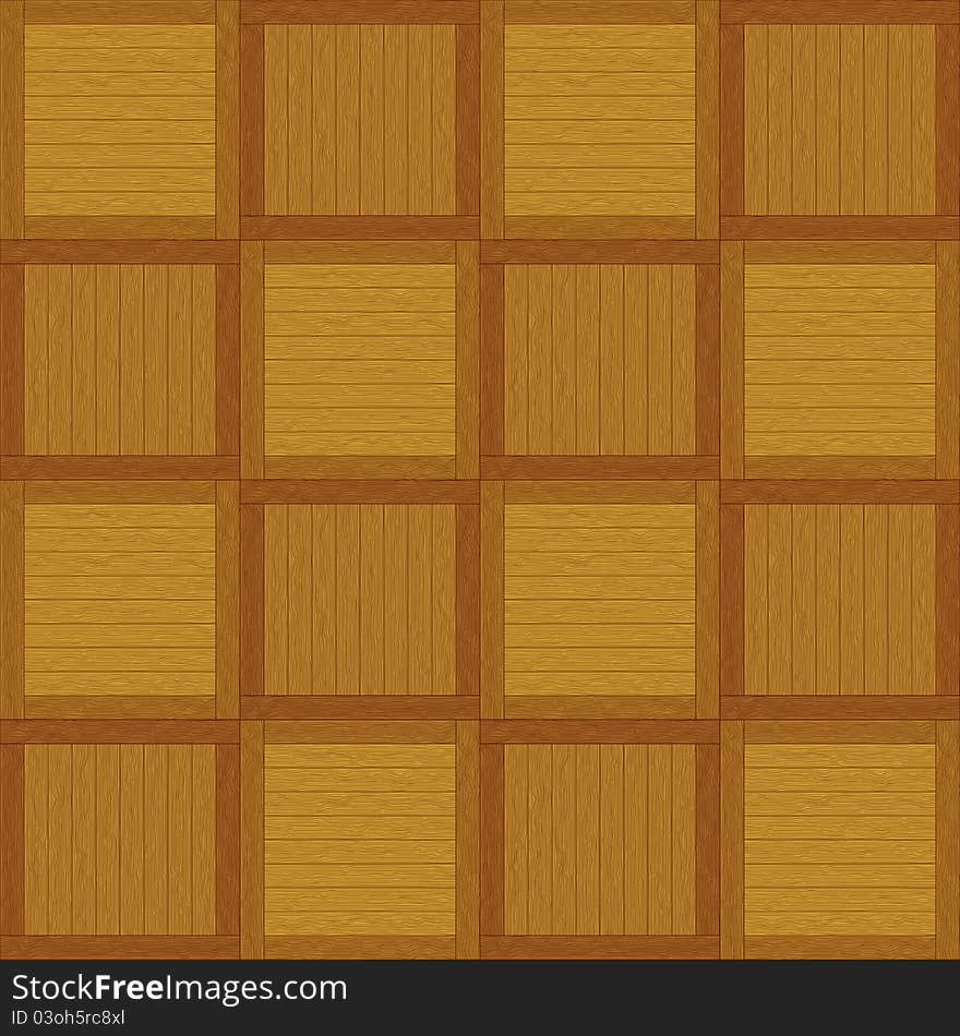 Wooden square brown parquet, seamless background. Wooden square brown parquet, seamless background