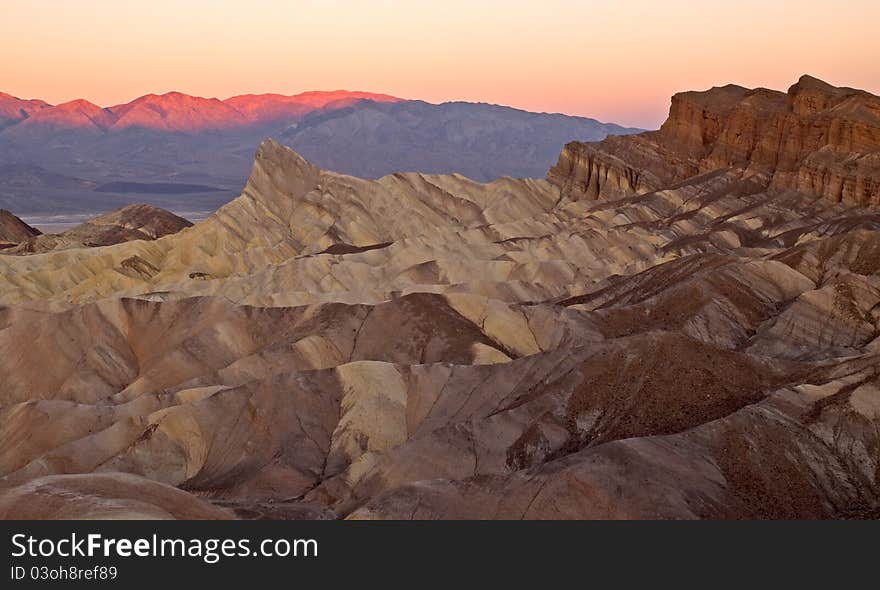 Sunrise At Zabriskie Point