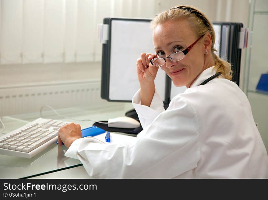 Female medical professional