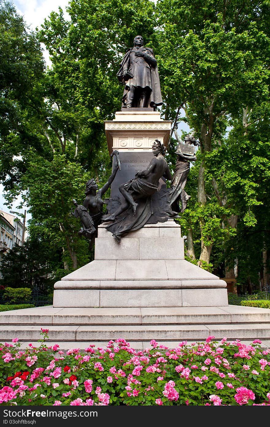 Domenico Rossetti monument, Trieste. Italy