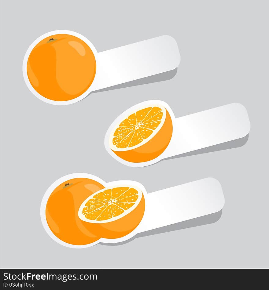 Vector oranges