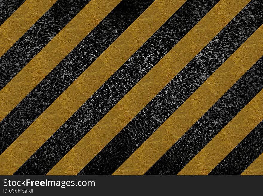 Pattern on road texture with yellow stripe