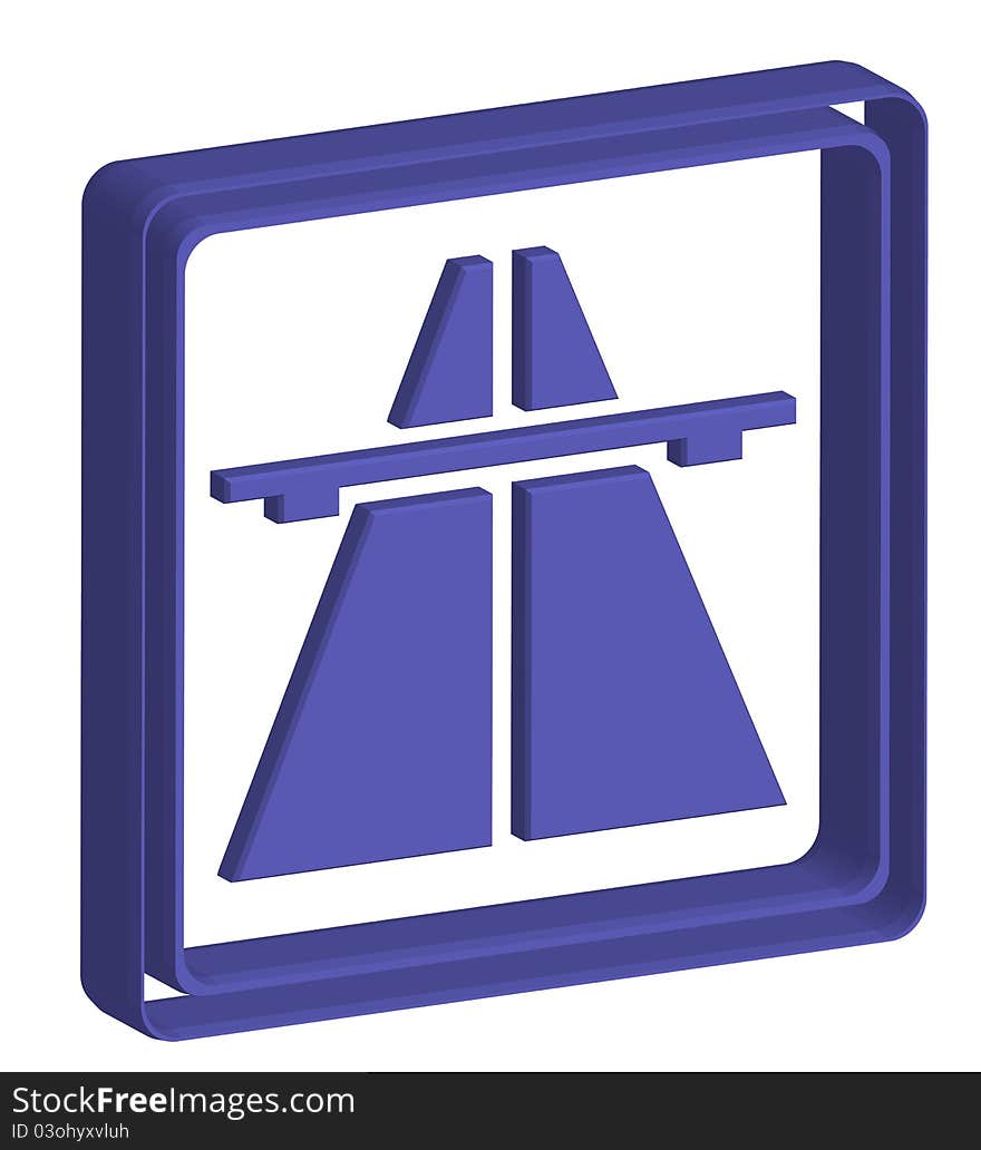 Symbol road 3d