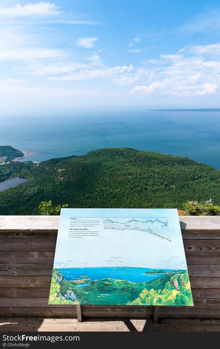 View from a sightseeing plateform at the top of a mountain. View from a sightseeing plateform at the top of a mountain