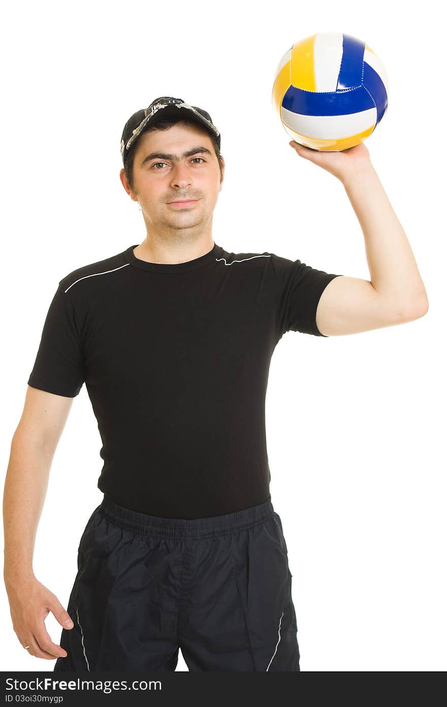 Volleyball Men With The Ball.