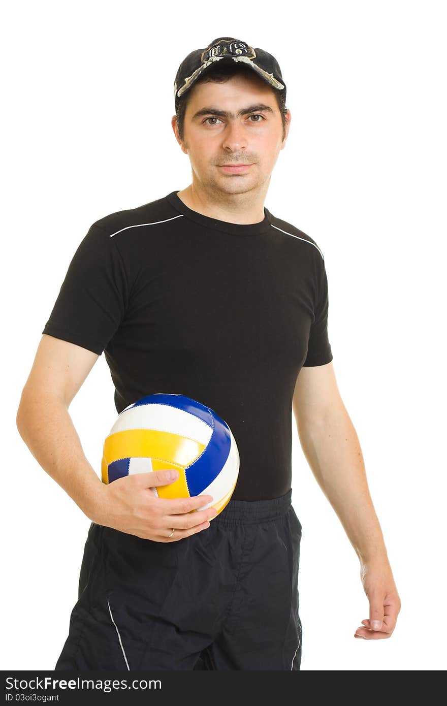 Volleyball Men With The Ball.