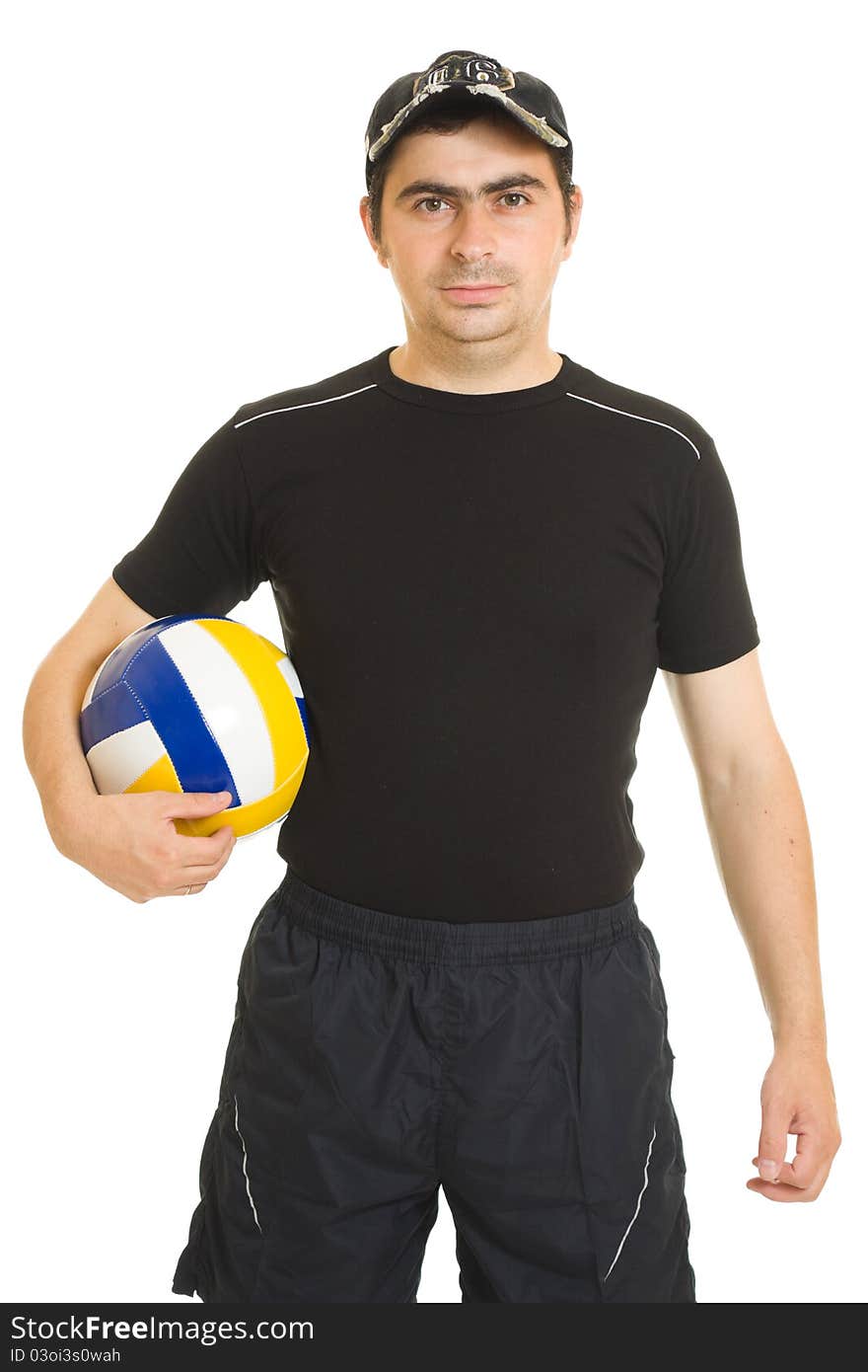 Volleyball Men With The Ball.