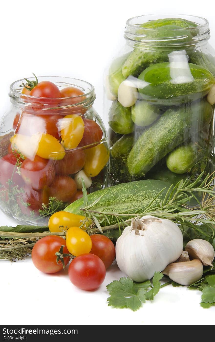 Ingredients for preserving in bottles