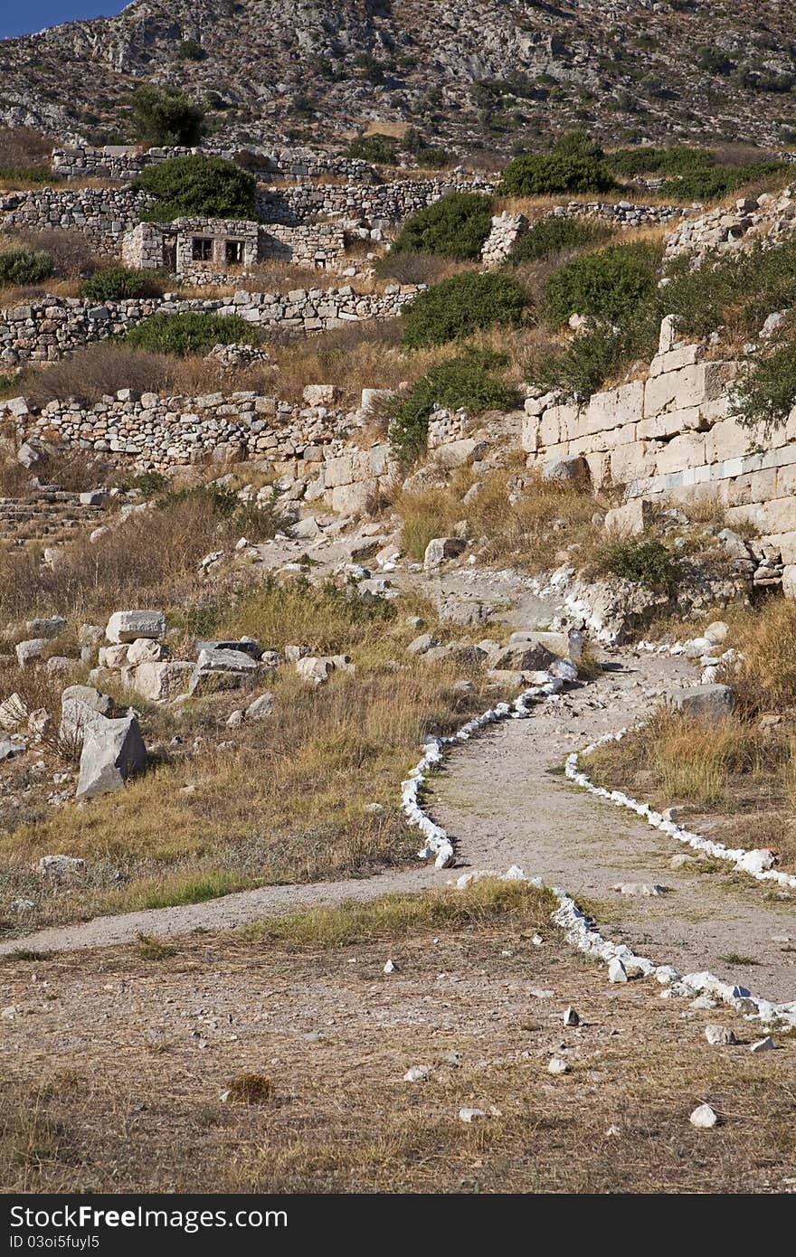 Part of Historical city Knidos,