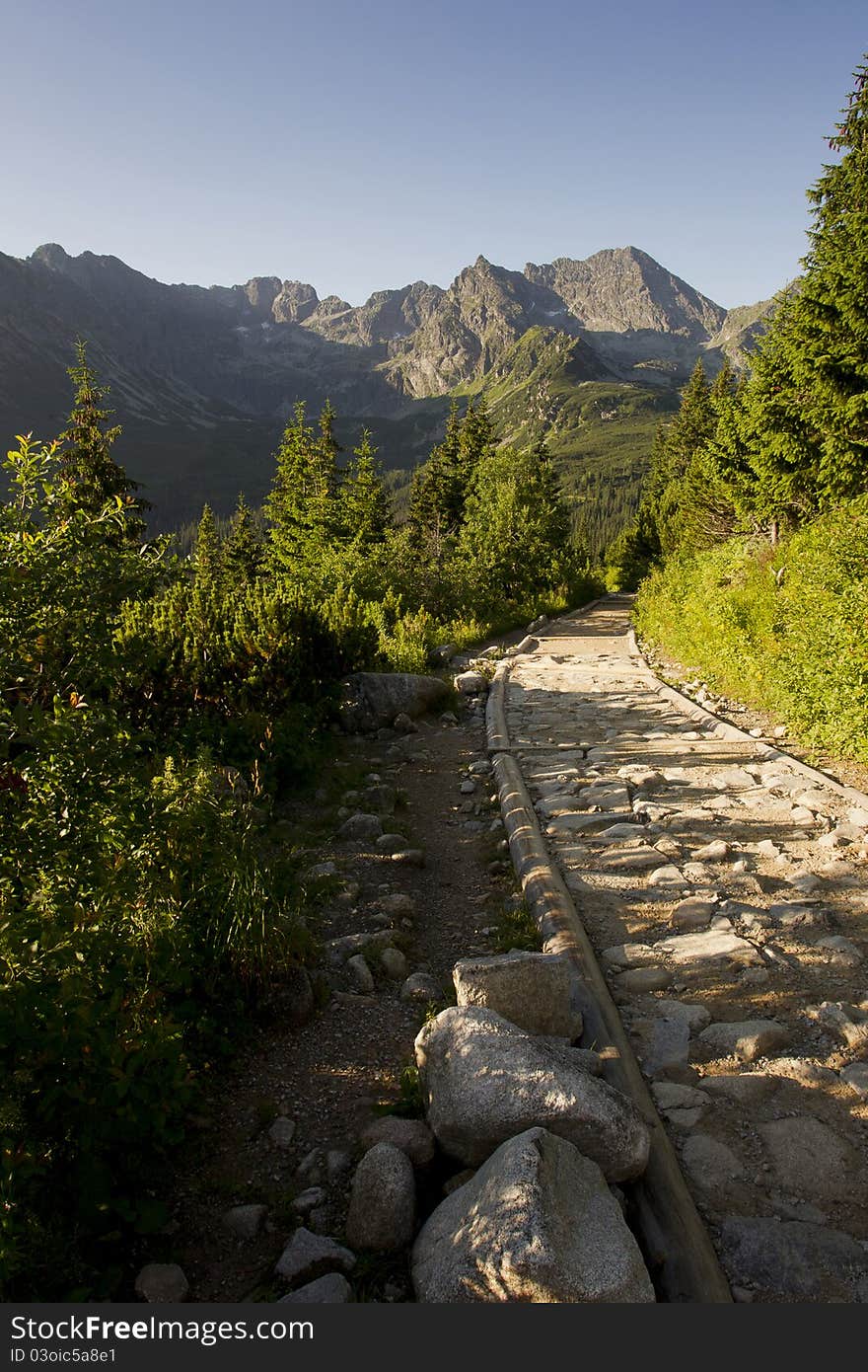 Tatra mountains early in the morning. Tatra mountains early in the morning