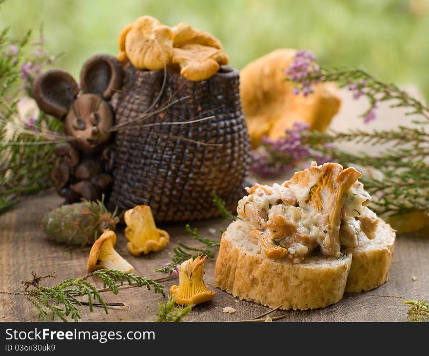 Mouse with chanterelles