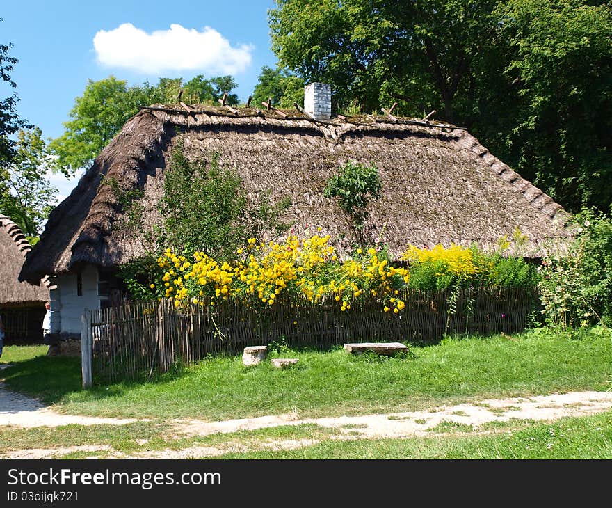 Old wooden house, Lublin, Poland