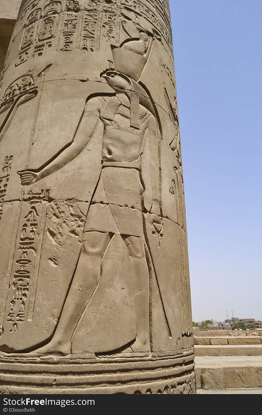 Column At The Temple Of Kom Ombo