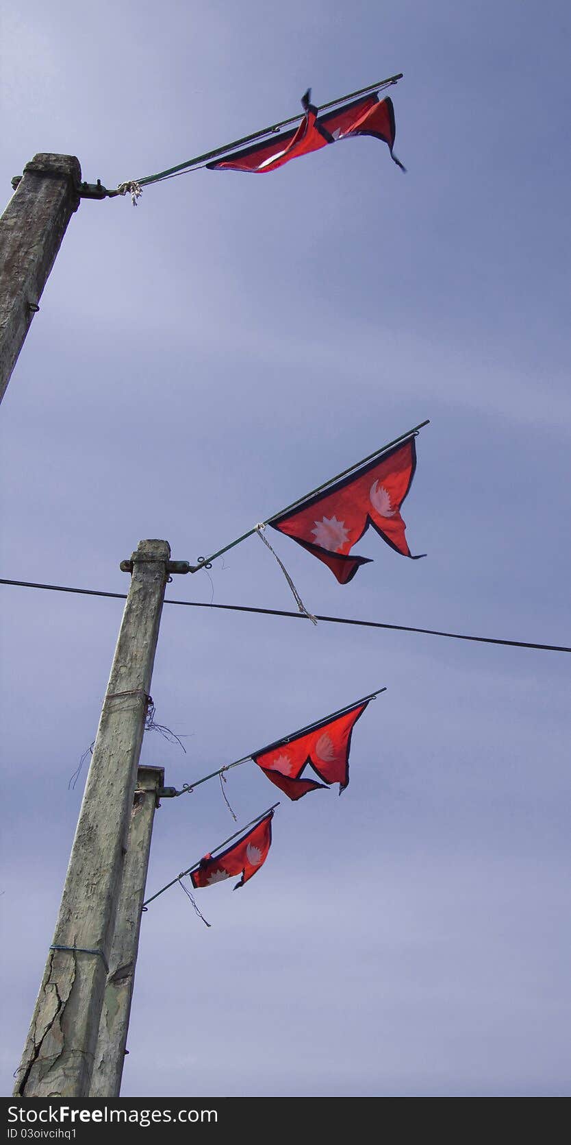 Flags of the democratic republic of nepal