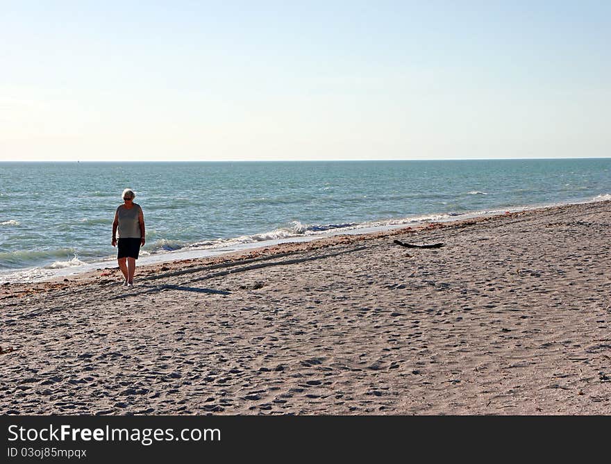 Woman On Beach