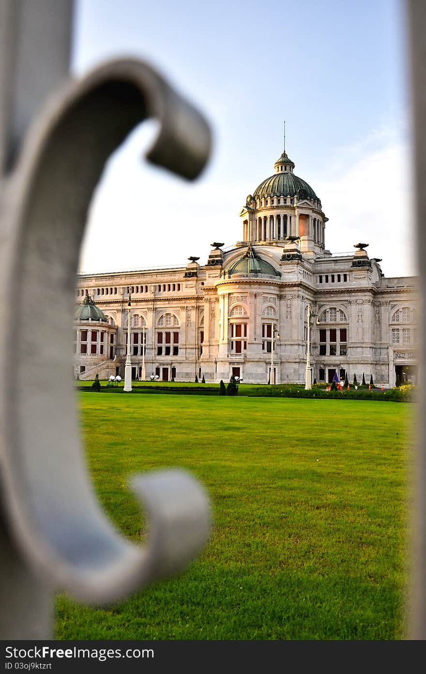 The royal palace of Thailand in strange view