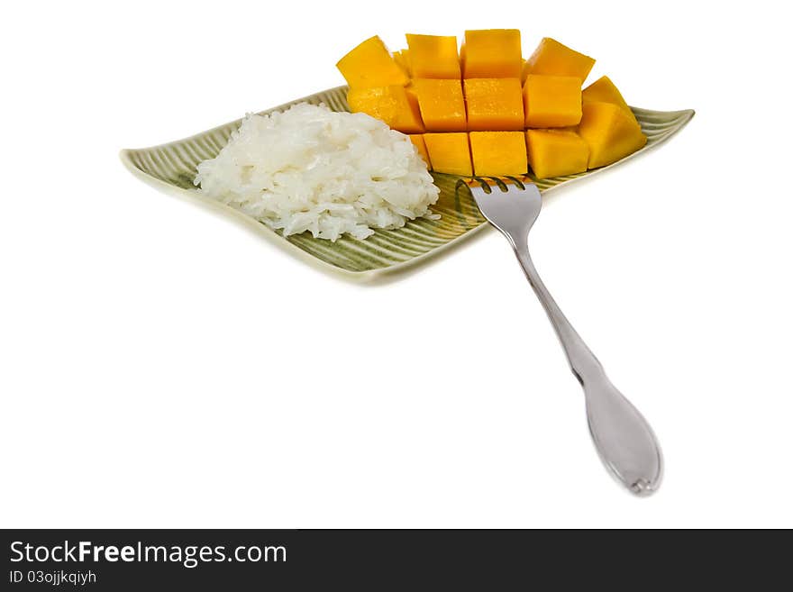 Ripe Mango With Stickrice