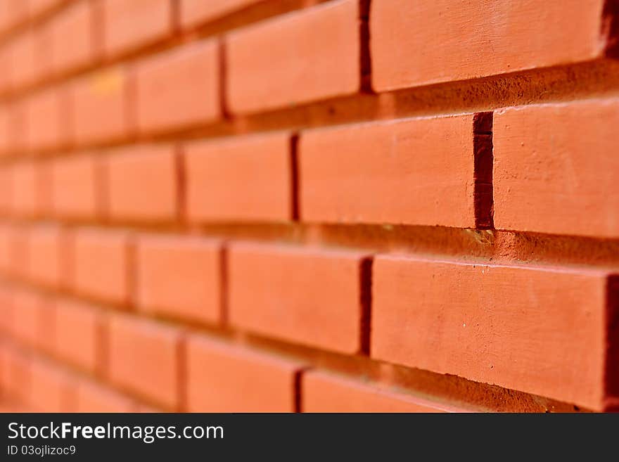 A brick wall at new house