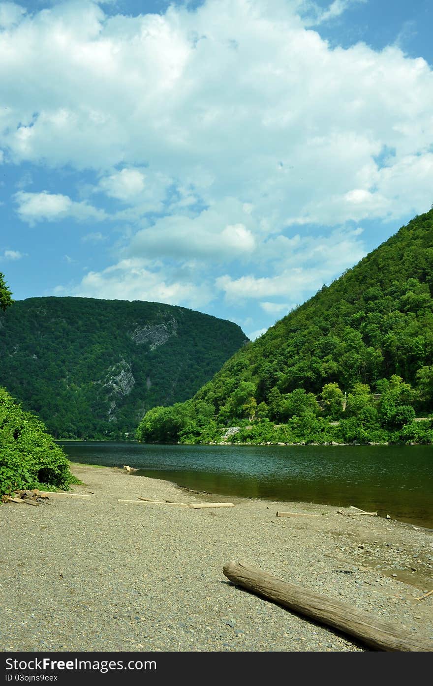 Mountains along the River.