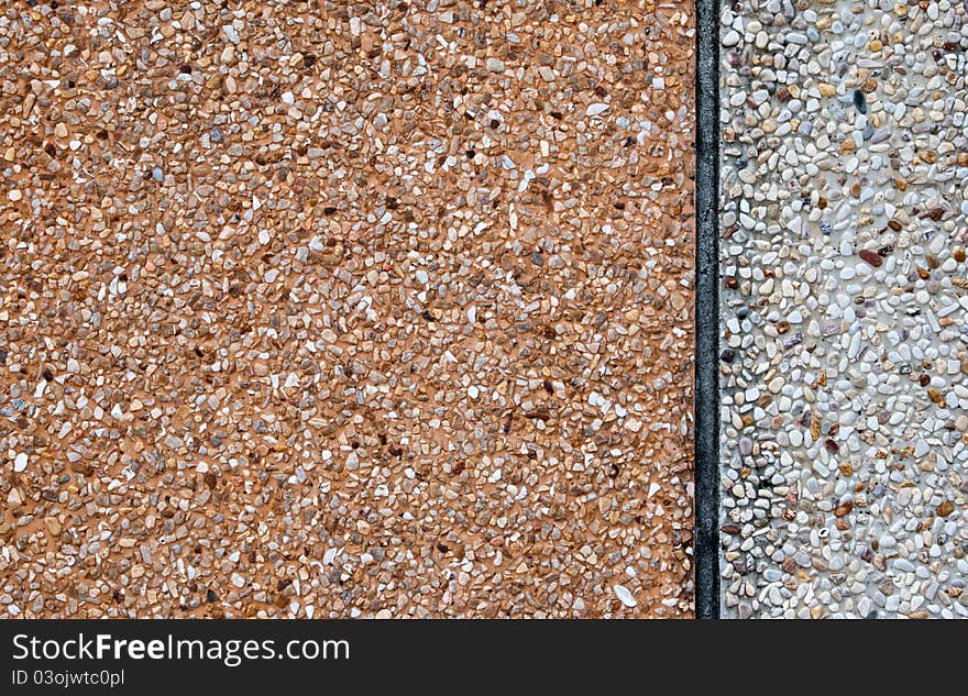 Pebble Dashed Concrete Wall