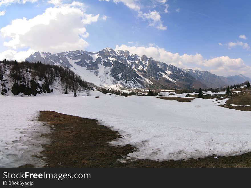 Magic winter landscape covered with snow. Magic winter landscape covered with snow