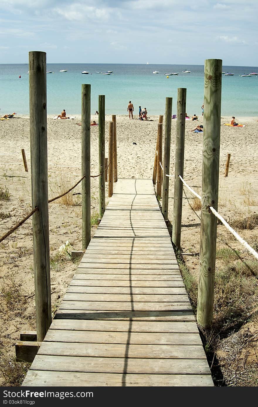 Beatiful beach at Menorca Island ( Spain )