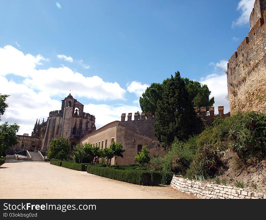 Tomar-Convento de Cristo,castle of Knights Templar. Tomar-Convento de Cristo,castle of Knights Templar