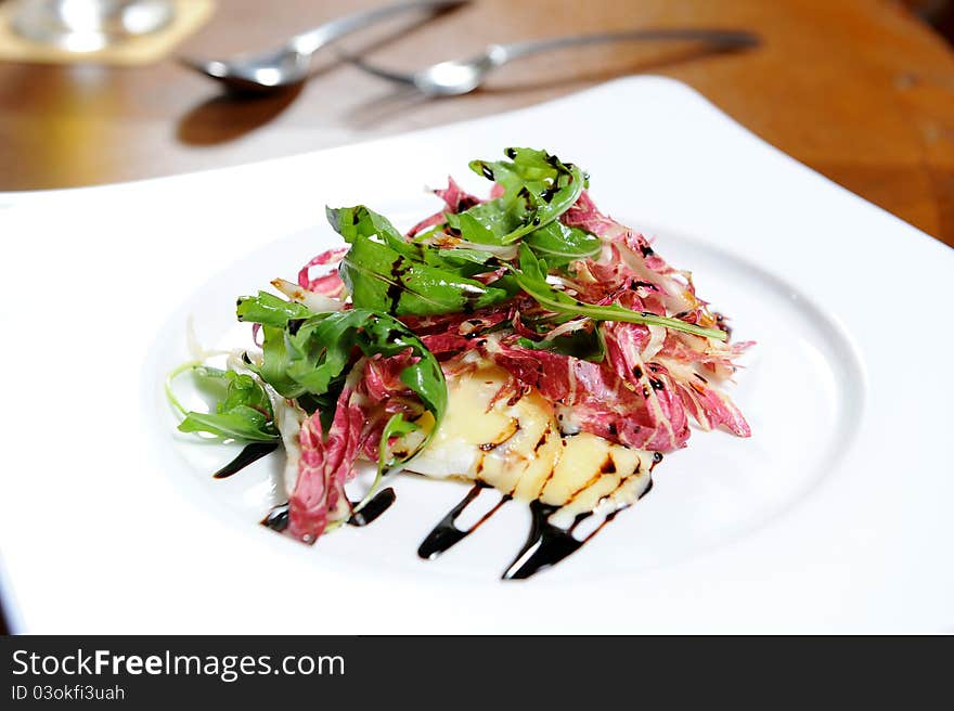 Appetizer salad before dinner today