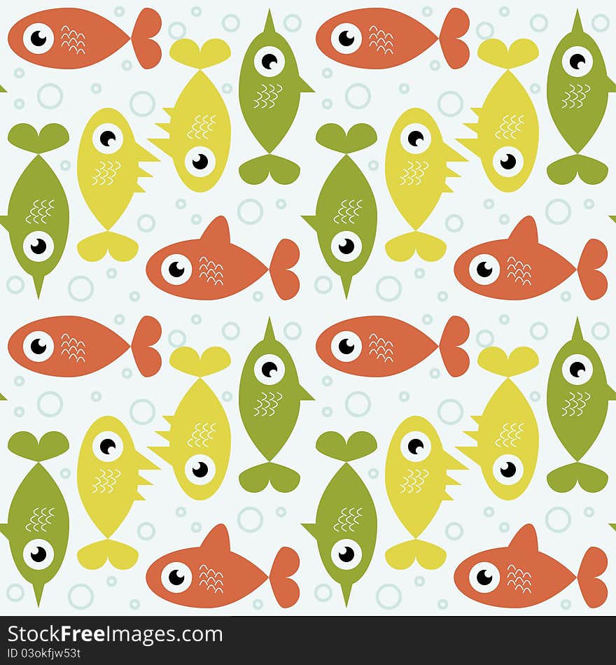 Retro fish background