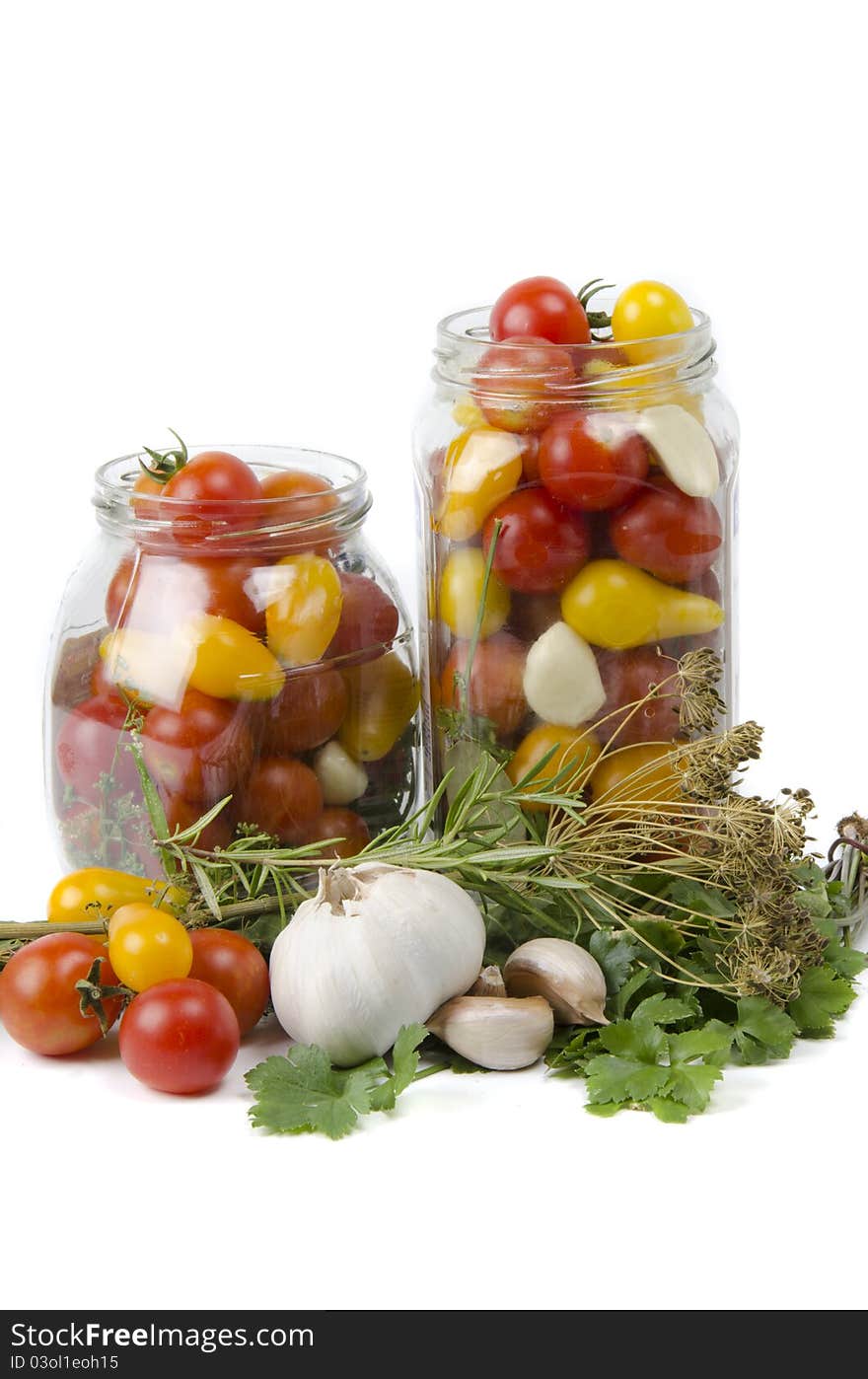 Ingredients for preserving in bottles