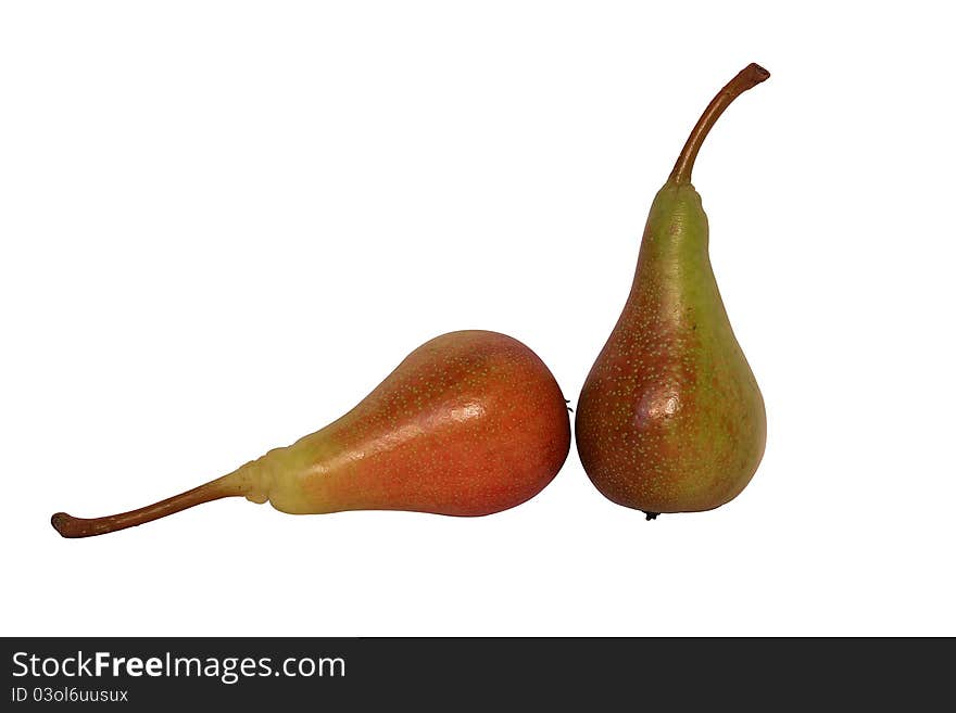 Pears isolated on white background