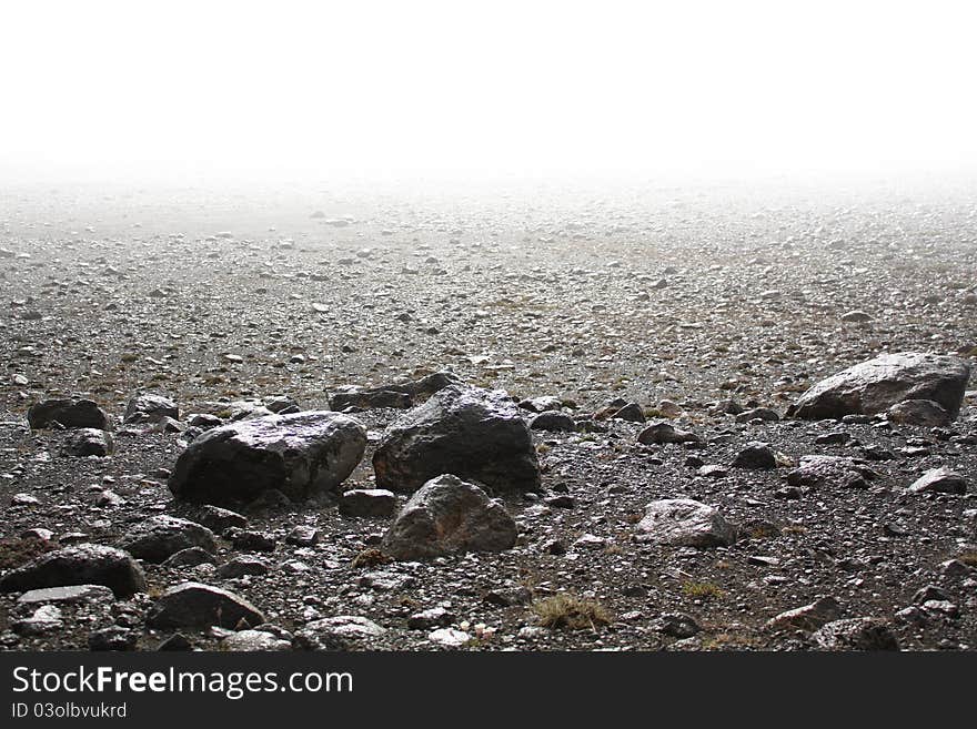 Wet stones in the highlands of Iceland. Wet stones in the highlands of Iceland