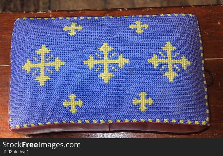 Pray Cushion in a church