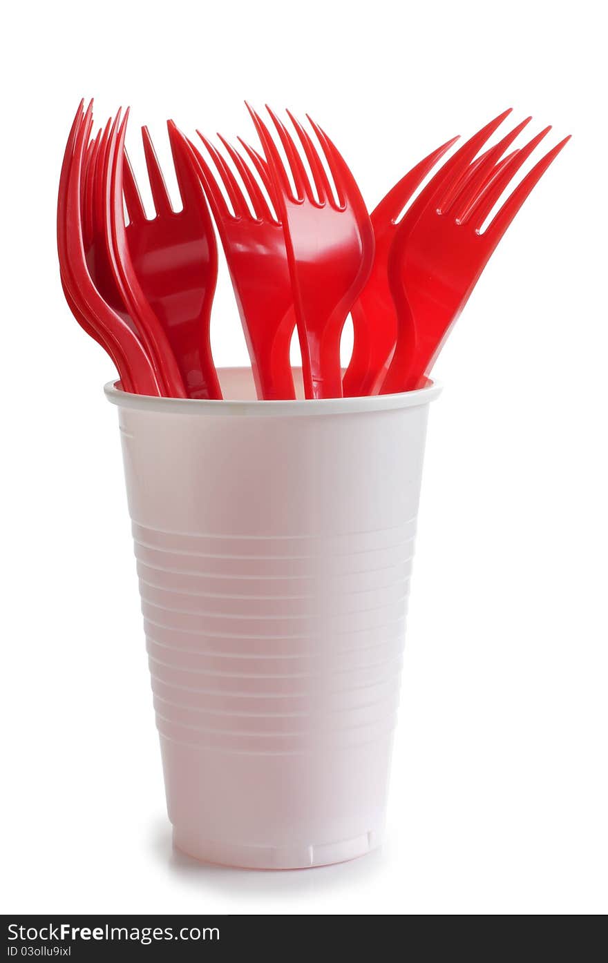 Forks on cup